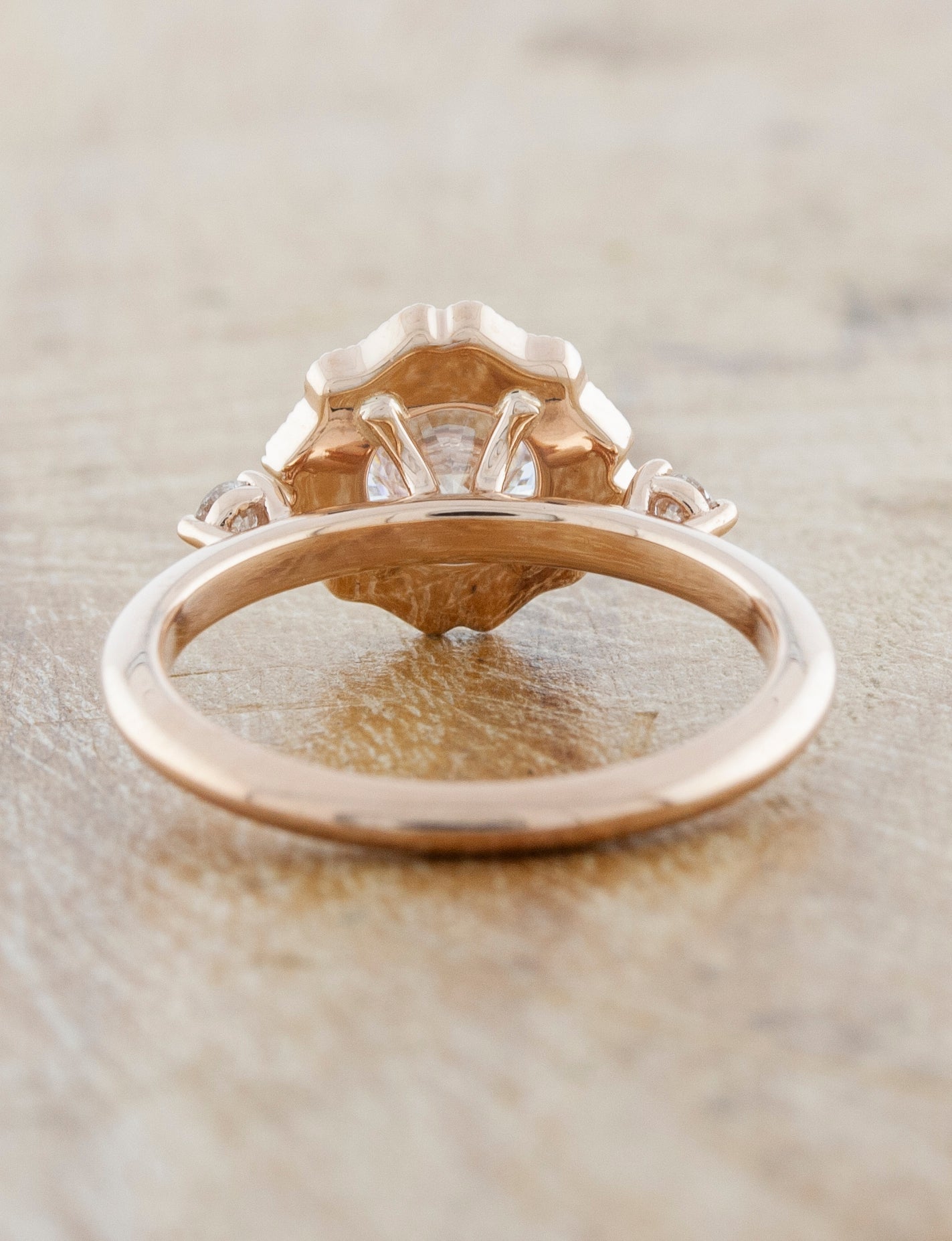 2 CT Round Three Stones Lab Grown Diamond Engagement Ring