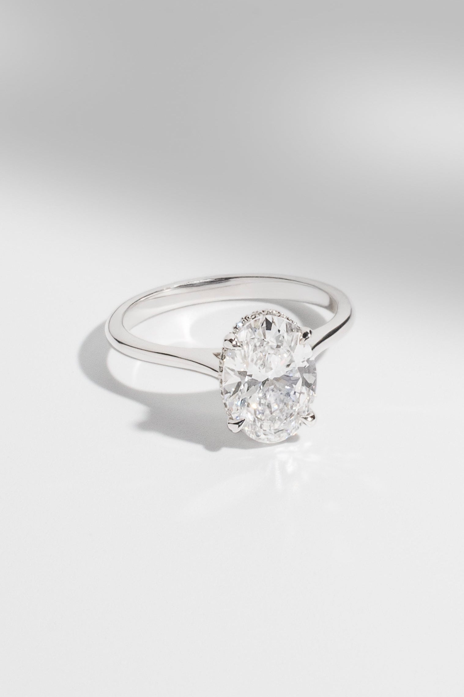 2 CT Round Three Stones Lab Grown Diamond Engagement Ring