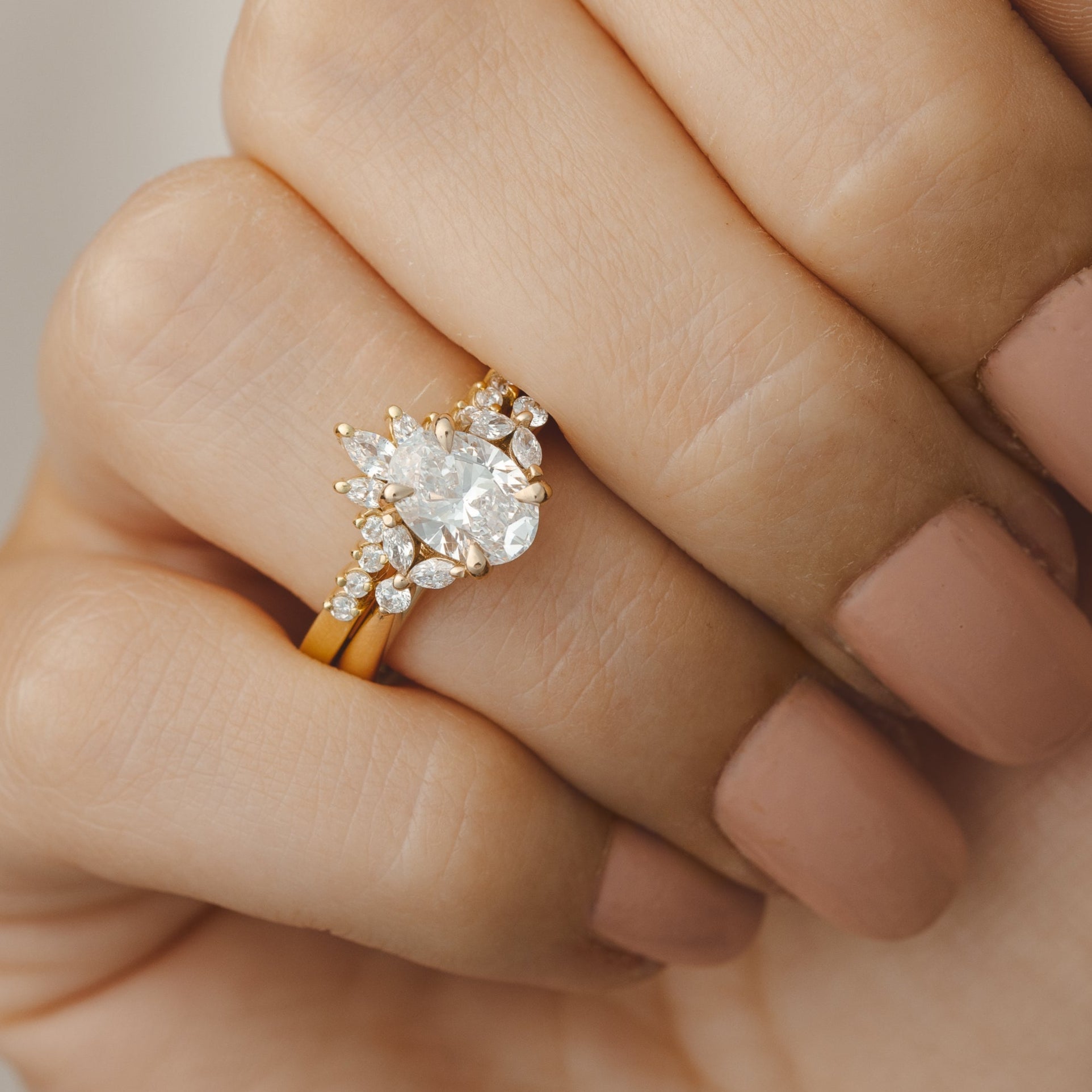 2 CT Round Three Stones Lab Grown Diamond Engagement Ring