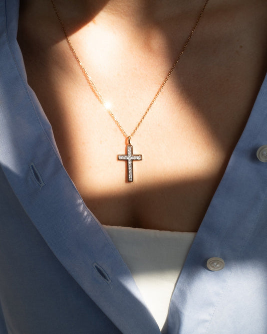 1.0 CT Round Bezel Solitaire Lab Grown Diamond Necklace