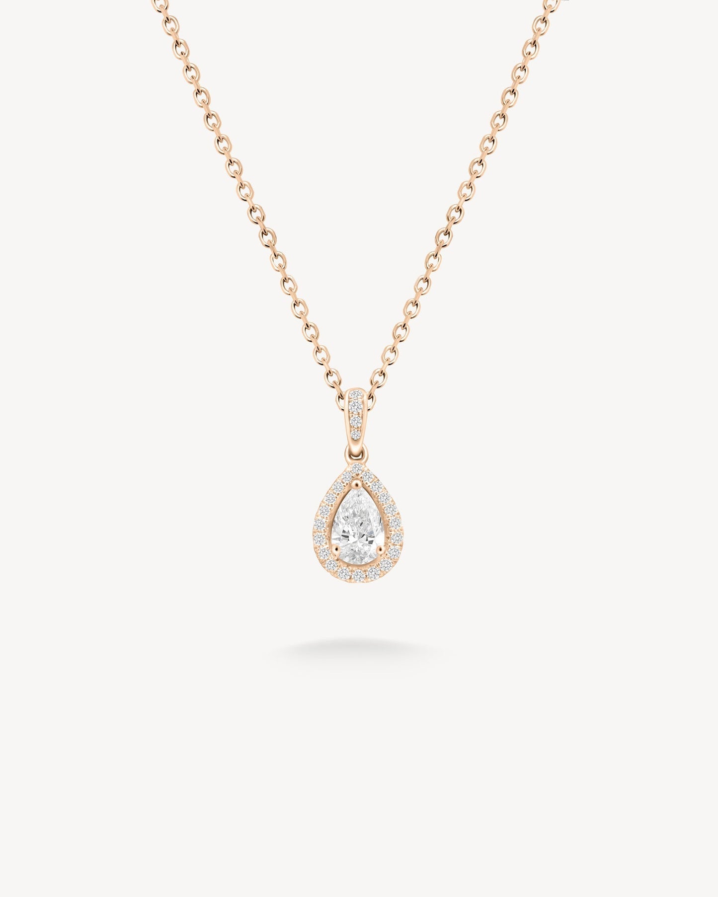 1.0 CT Round Bezel Solitaire Lab Grown Diamond Necklace