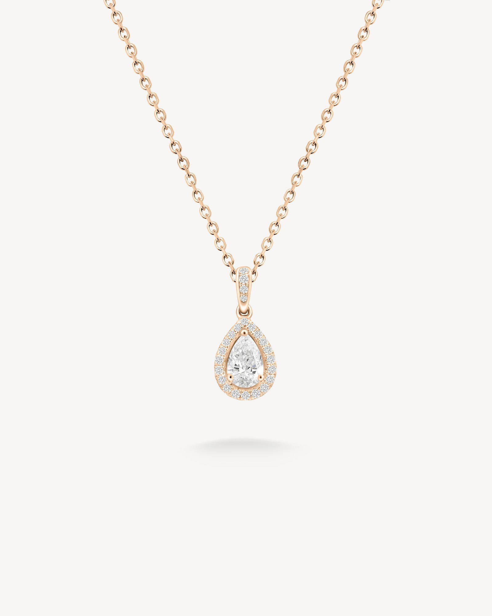 1.0 CT Round Bezel Solitaire Lab Grown Diamond Necklace