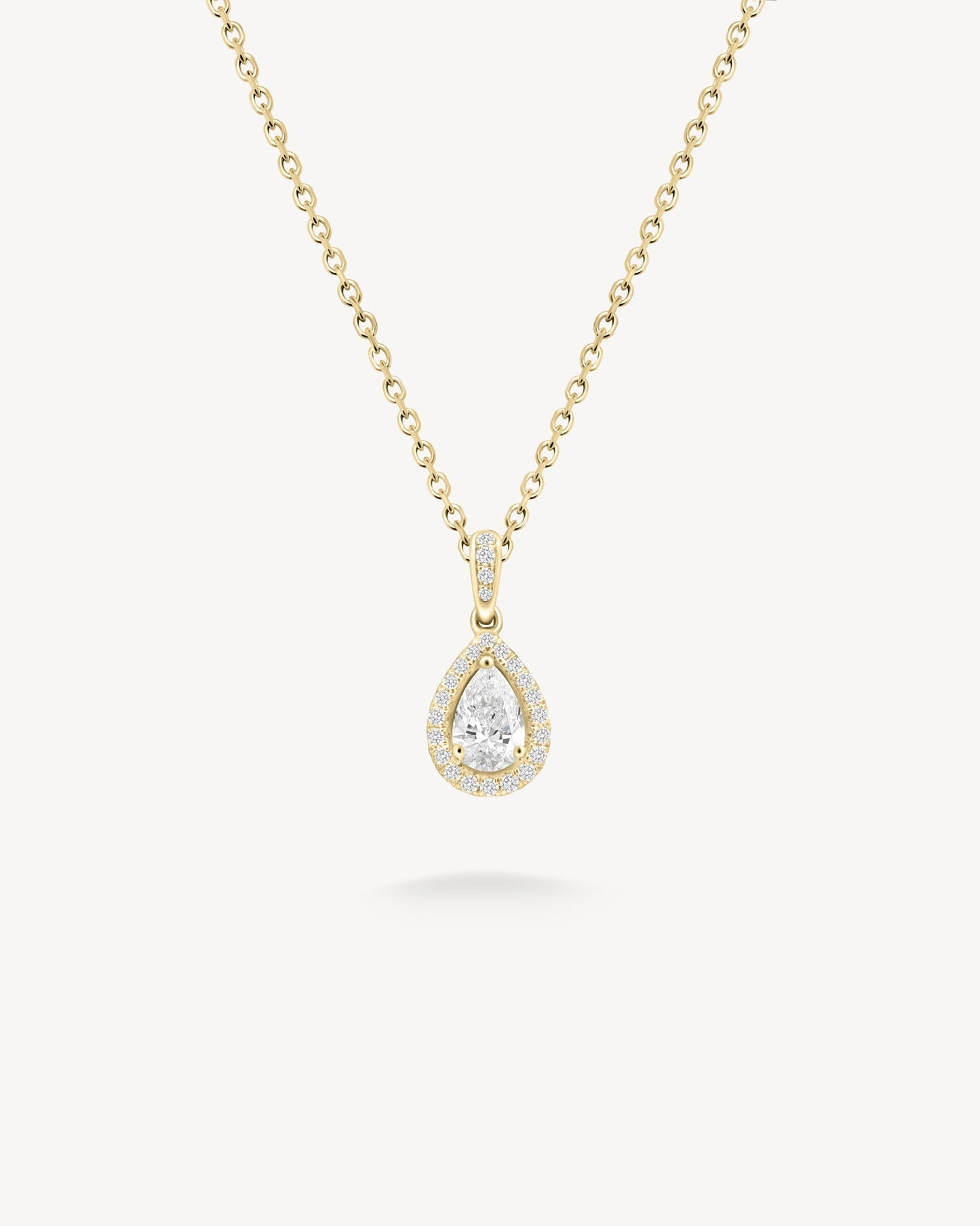 1.0 CT Round Bezel Solitaire Lab Grown Diamond Necklace