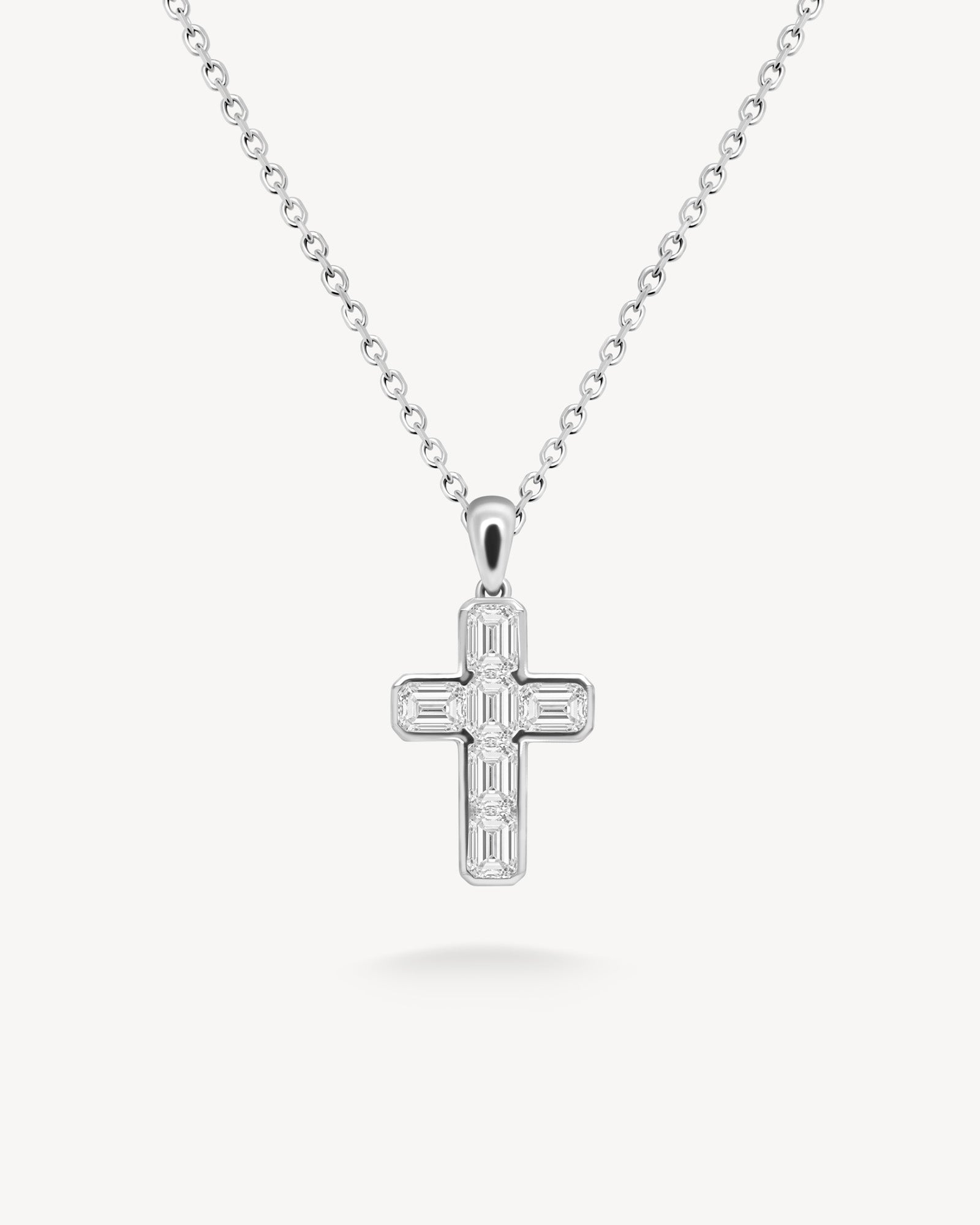 1.0 CT Round Bezel Solitaire Lab Grown Diamond Necklace