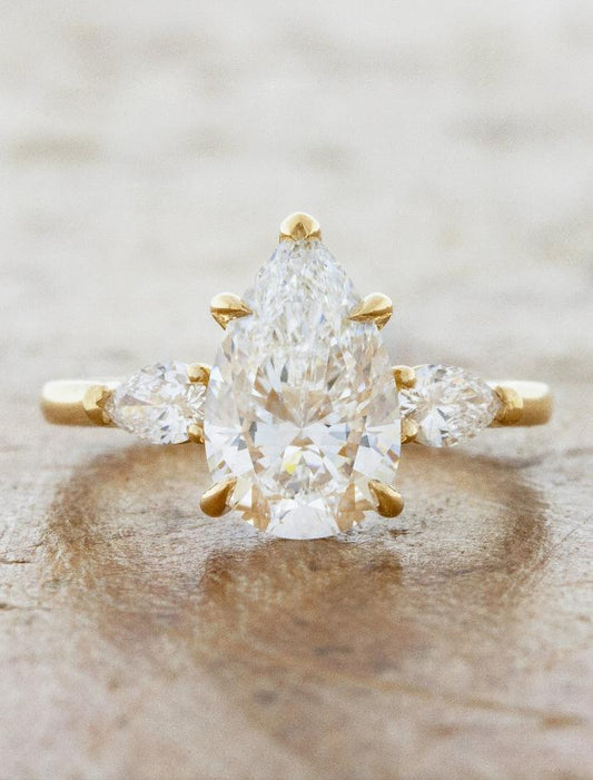 2 CT Round Three Stones Lab Grown Diamond Engagement Ring