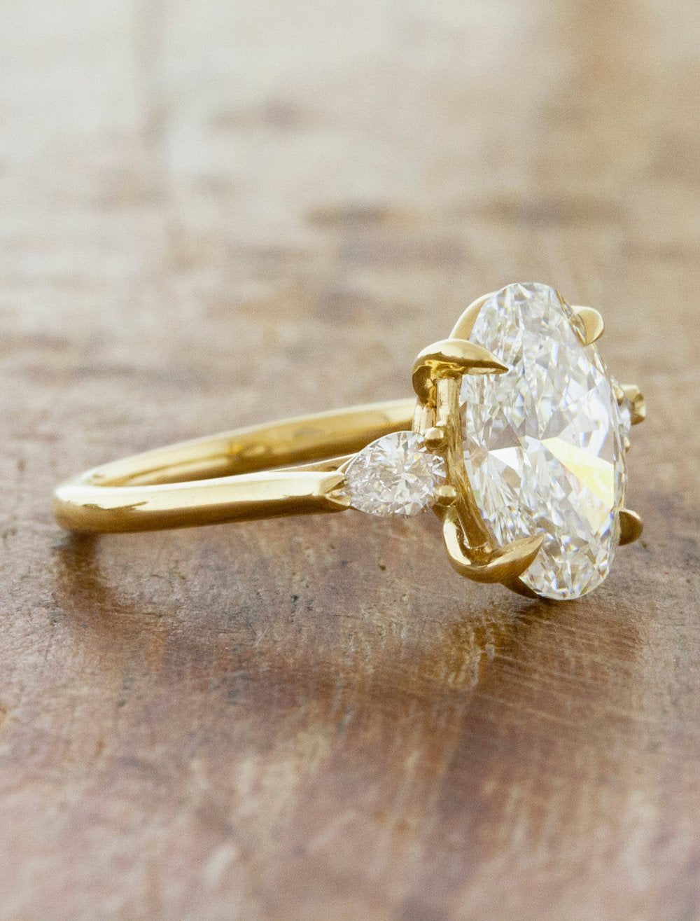 2 CT Round Three Stones Lab Grown Diamond Engagement Ring