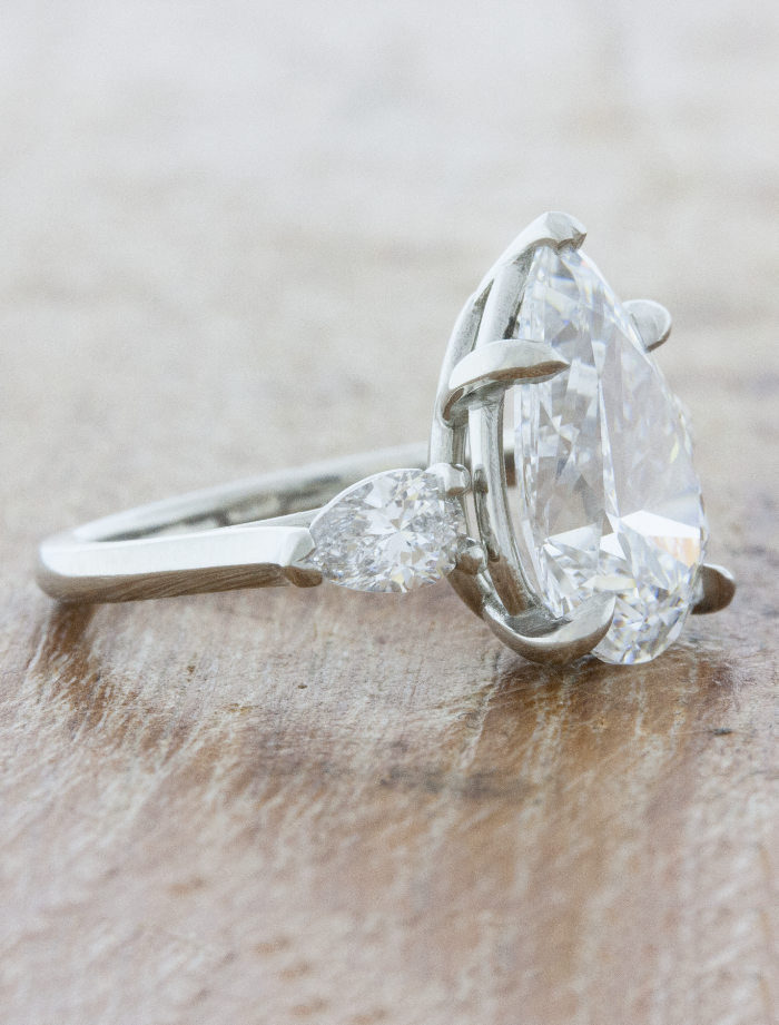 2 CT Round Three Stones Lab Grown Diamond Engagement Ring
