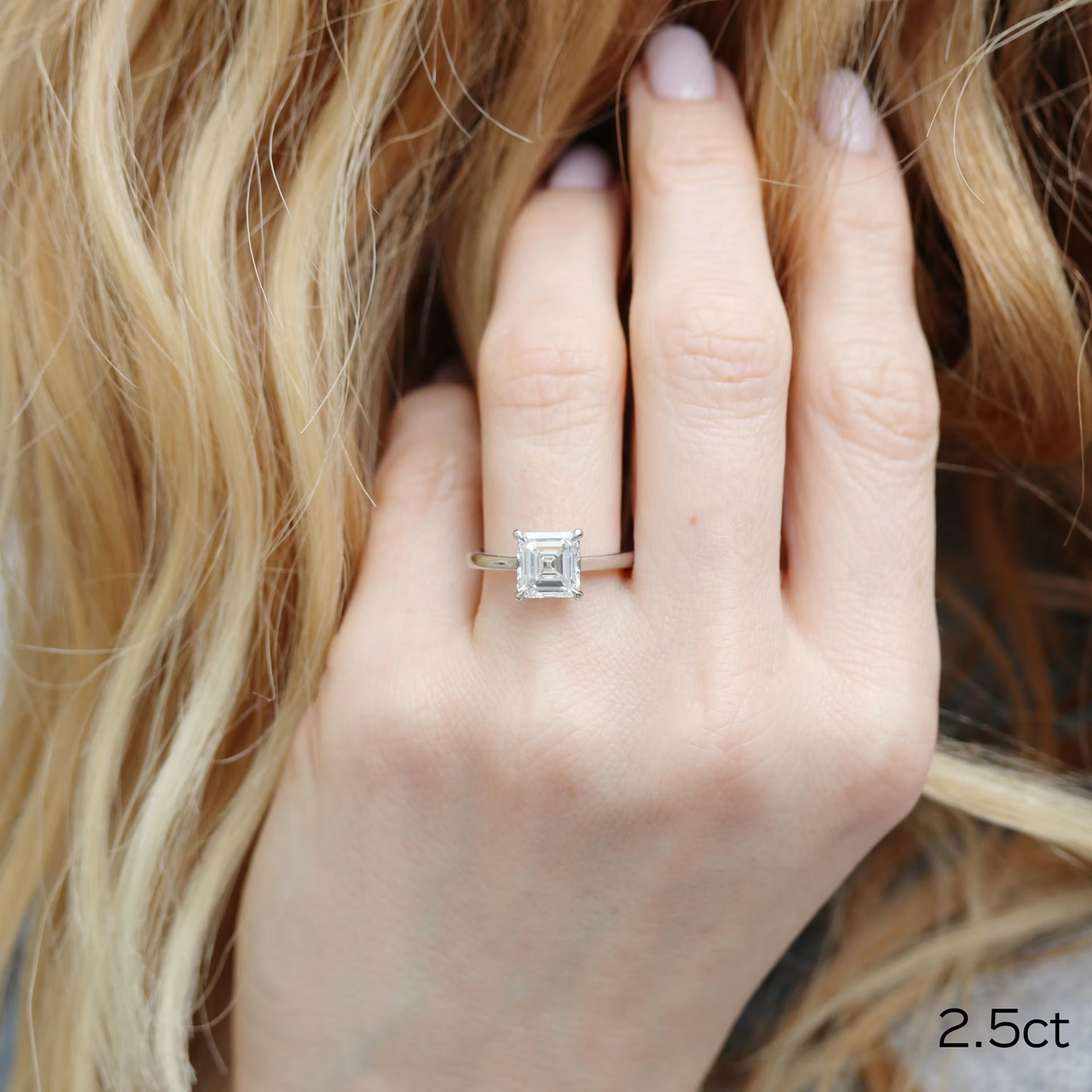 Marquise Cut Cluster Styled Lab Grown Diamond Engagement Ring