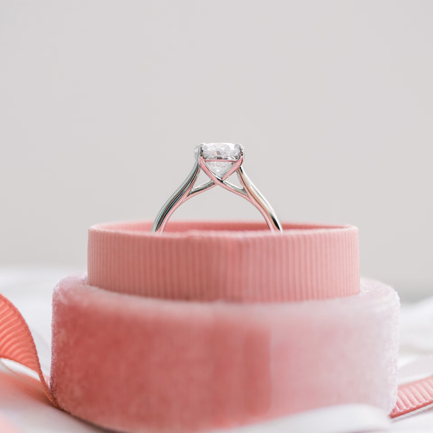 Marquise Cut Cluster Styled Lab Grown Diamond Engagement Ring
