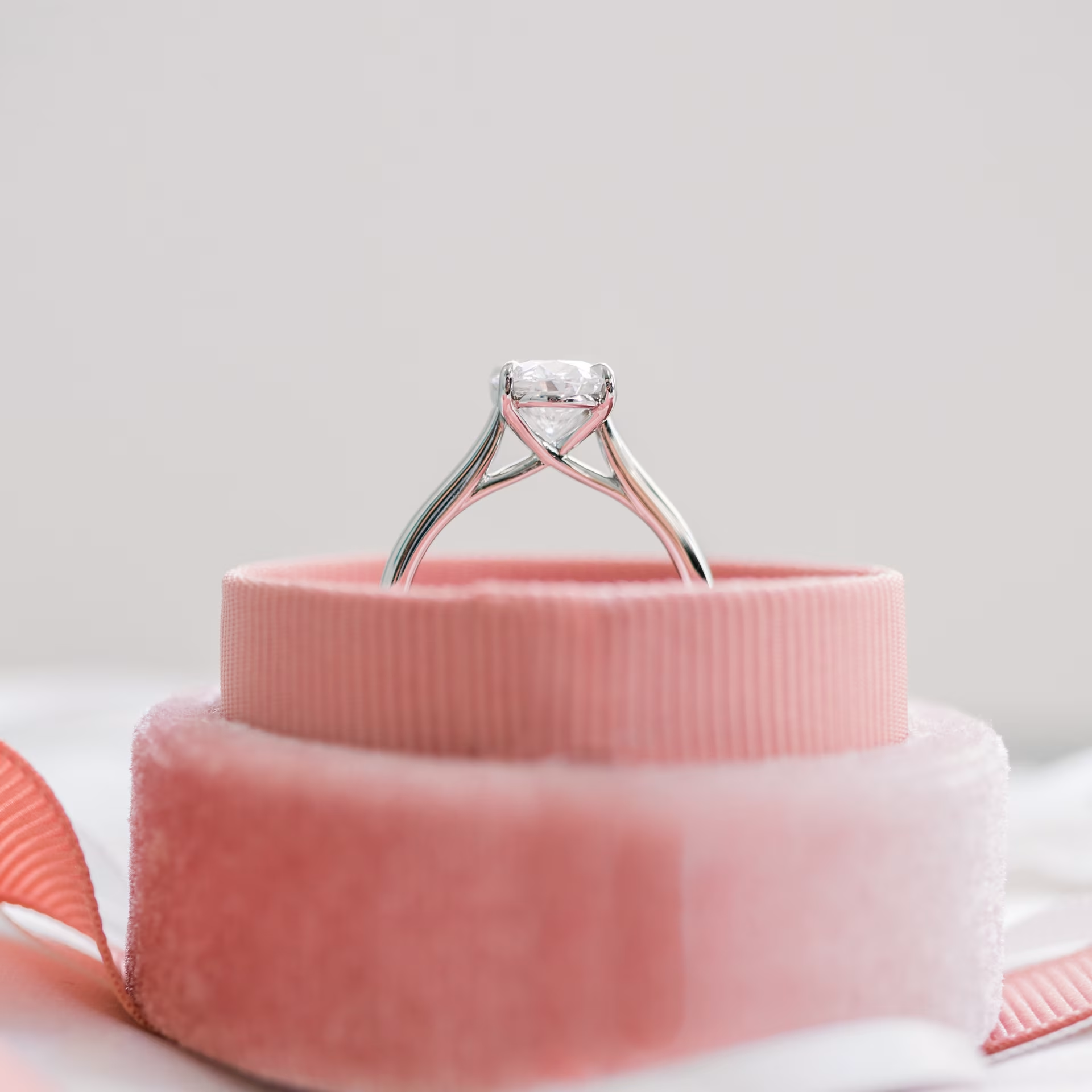 Marquise Cut Cluster Styled Lab Grown Diamond Engagement Ring