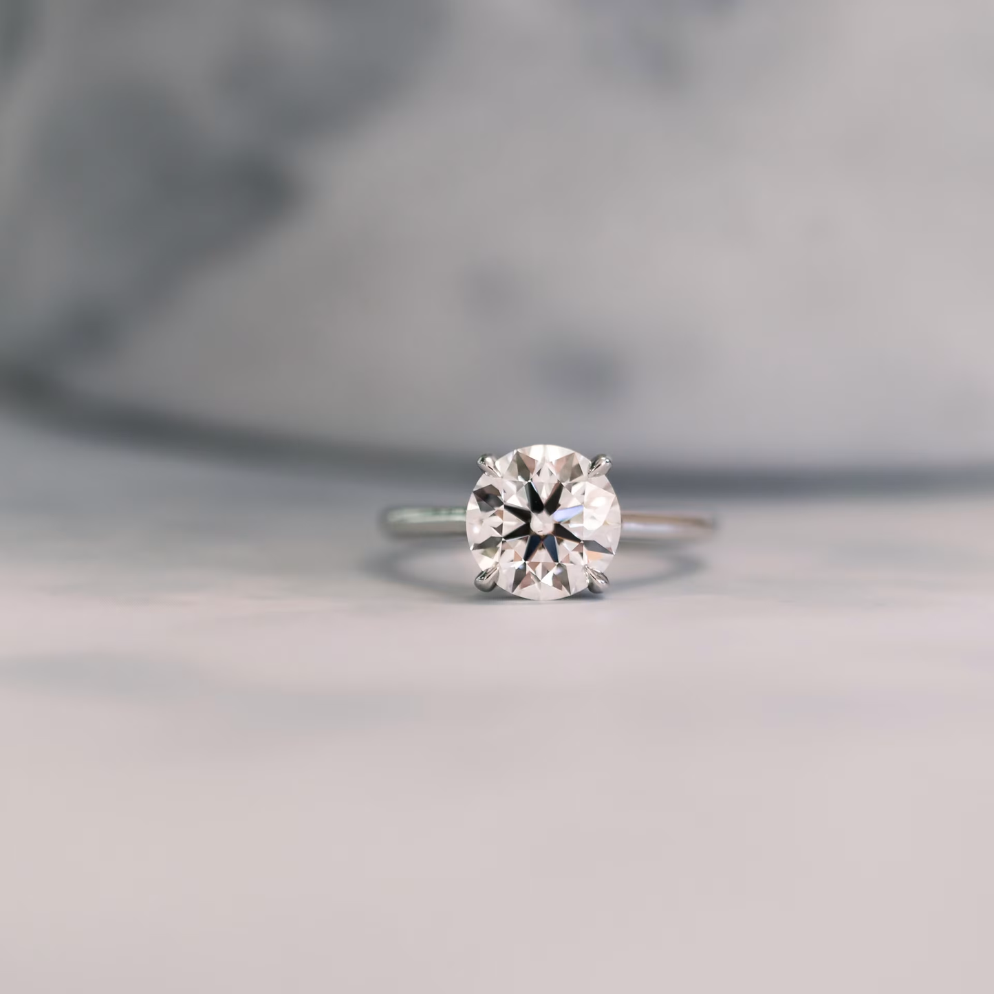 Marquise Cut Cluster Styled Lab Grown Diamond Engagement Ring