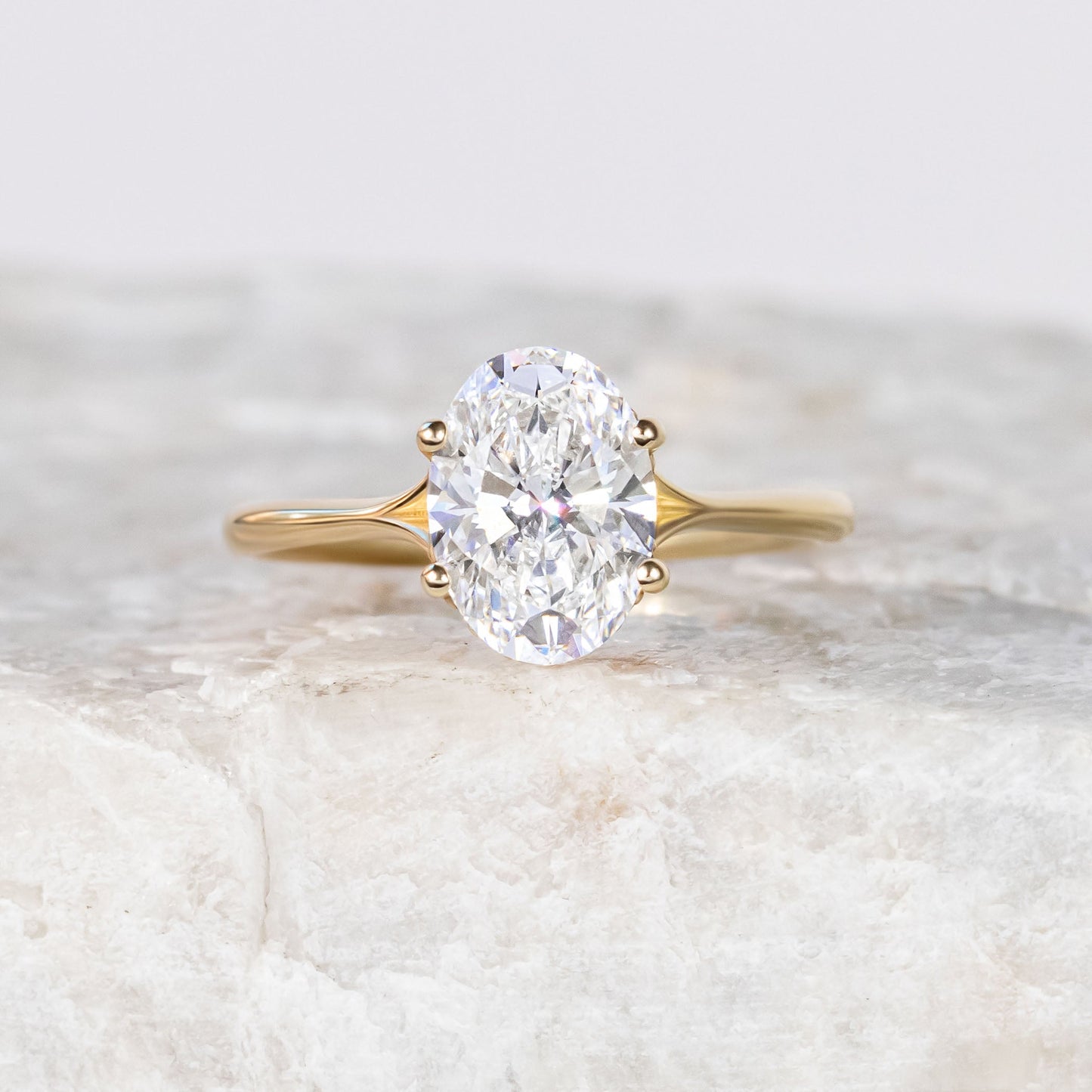 2 CT Round Three Stones Lab Grown Diamond Engagement Ring