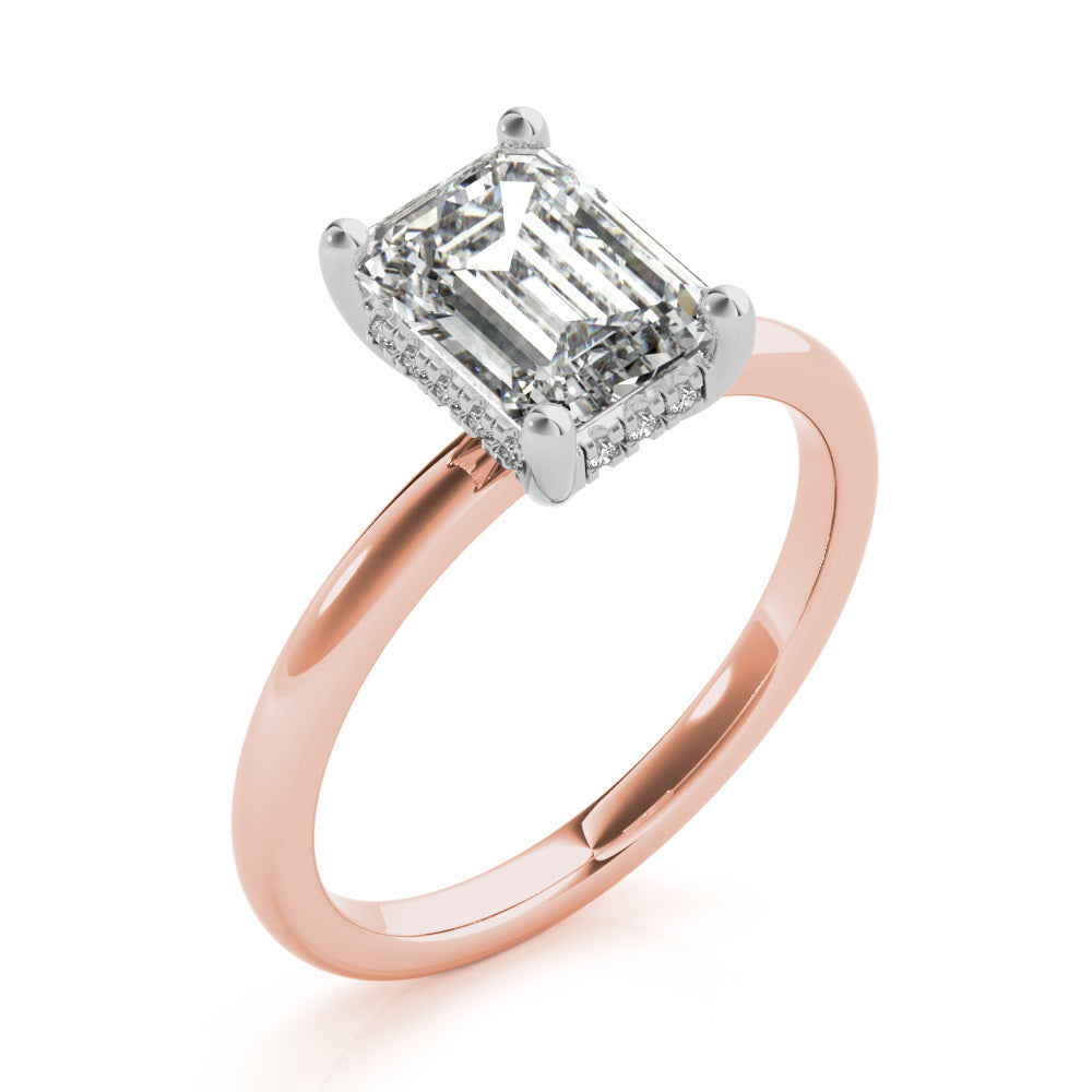 2 CT Round Three Stones Lab Grown Diamond Engagement Ring