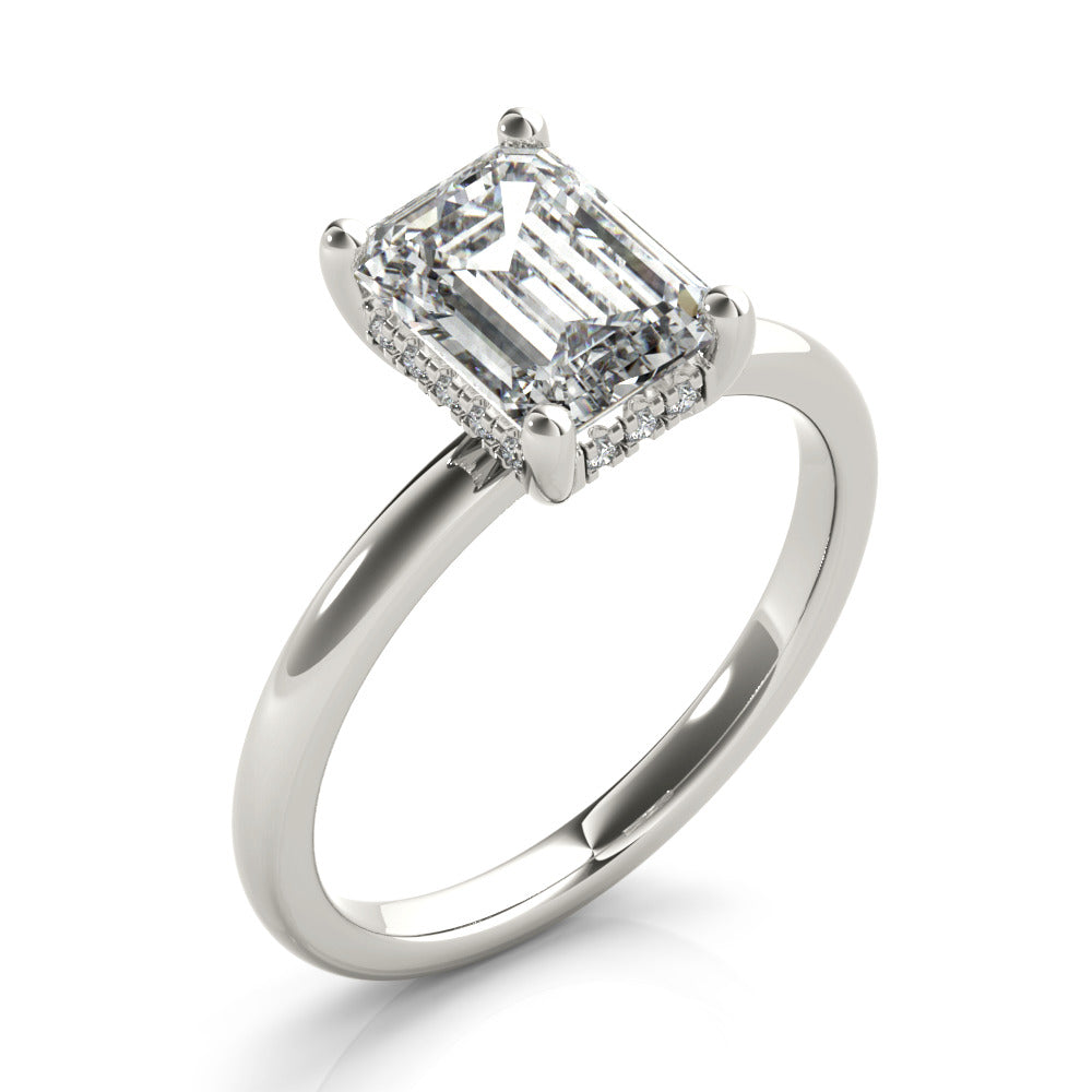 2 CT Round Three Stones Lab Grown Diamond Engagement Ring