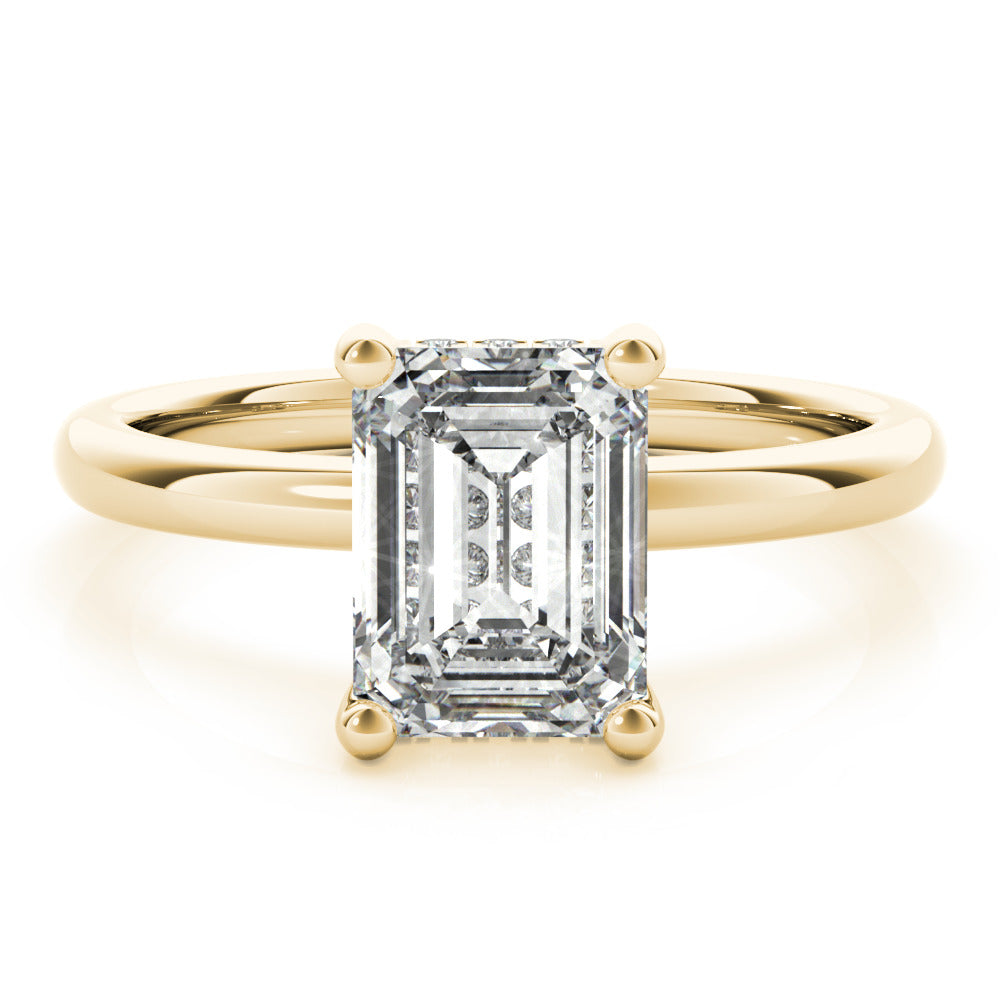 2 CT Round Three Stones Lab Grown Diamond Engagement Ring