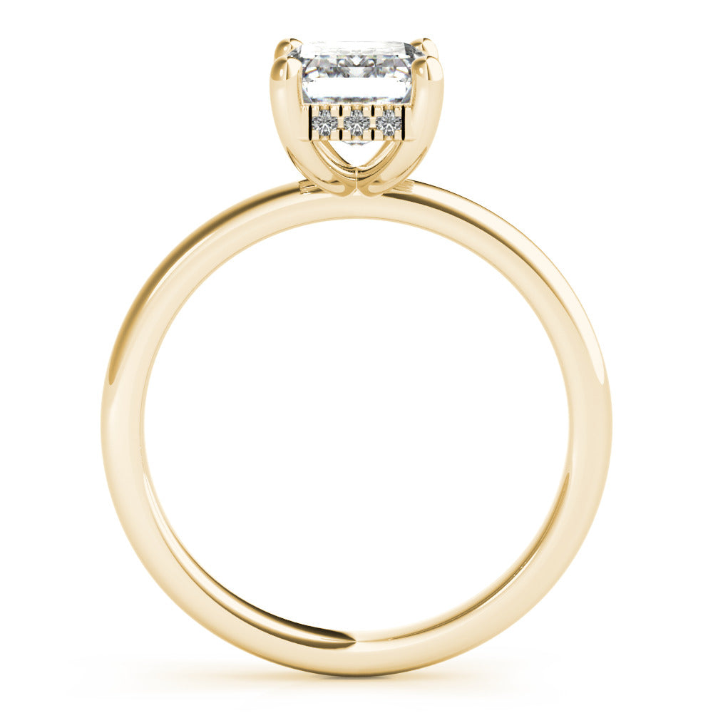2 CT Round Three Stones Lab Grown Diamond Engagement Ring