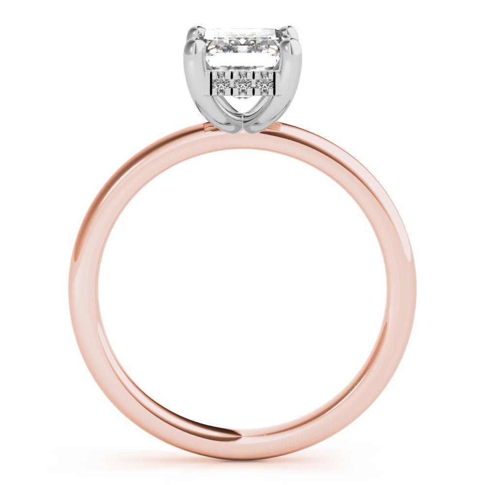 2 CT Round Three Stones Lab Grown Diamond Engagement Ring