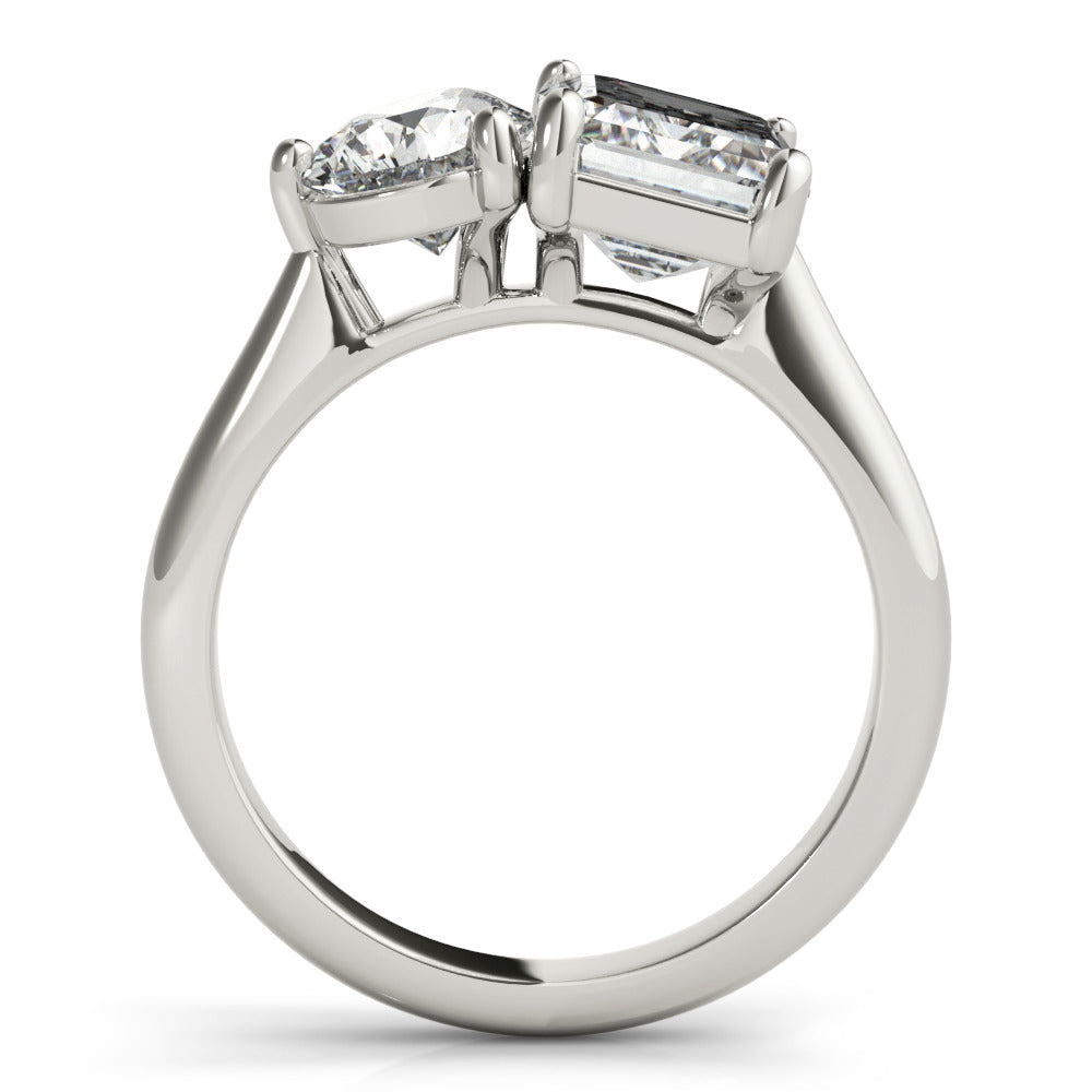 2 CT Round Three Stones Lab Grown Diamond Engagement Ring