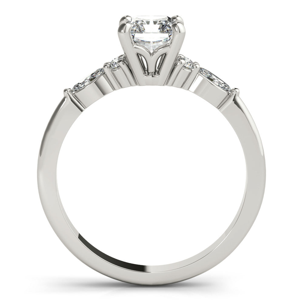 2 CT Round Three Stones Lab Grown Diamond Engagement Ring