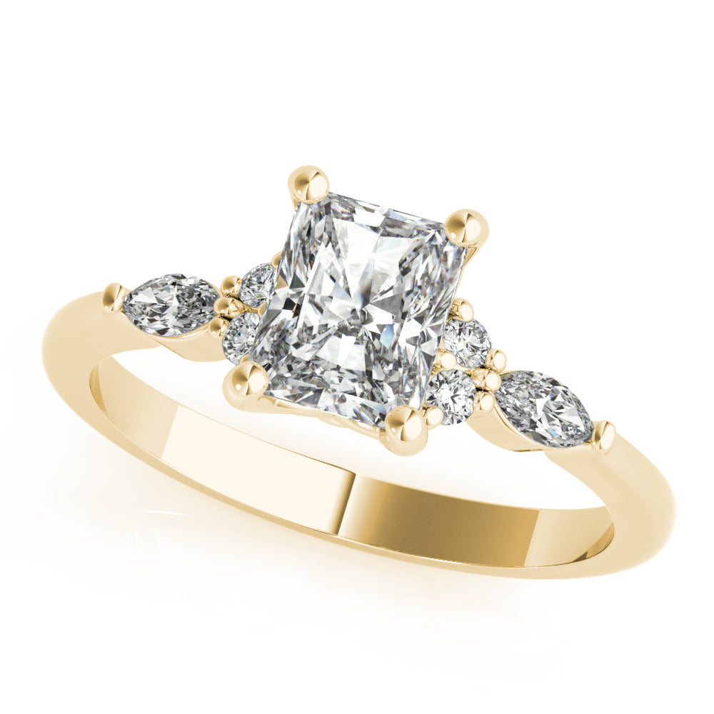 2 CT Round Three Stones Lab Grown Diamond Engagement Ring