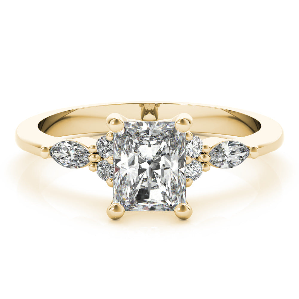 2 CT Round Three Stones Lab Grown Diamond Engagement Ring
