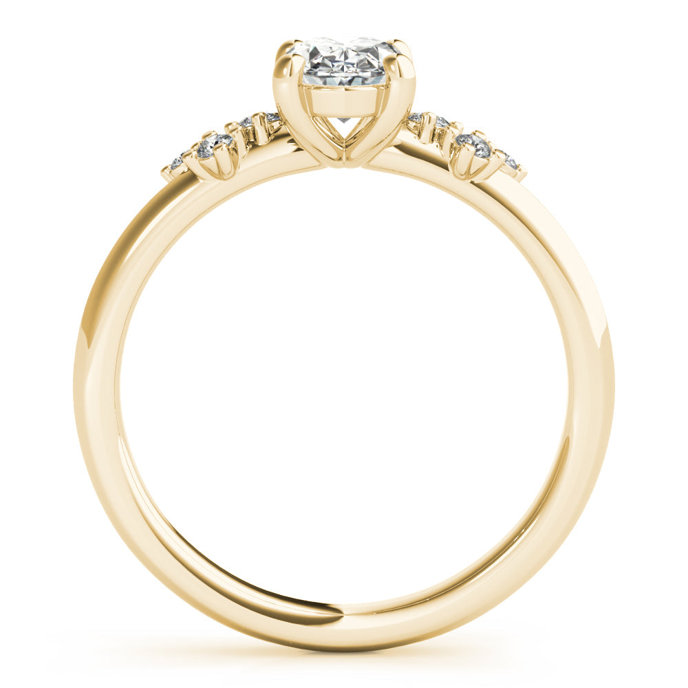 2 CT Round Three Stones Lab Grown Diamond Engagement Ring