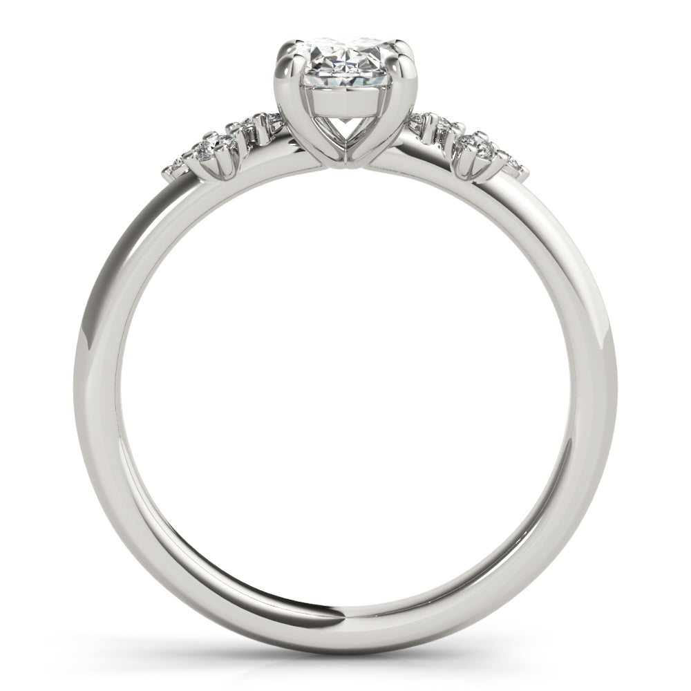 2 CT Round Three Stones Lab Grown Diamond Engagement Ring