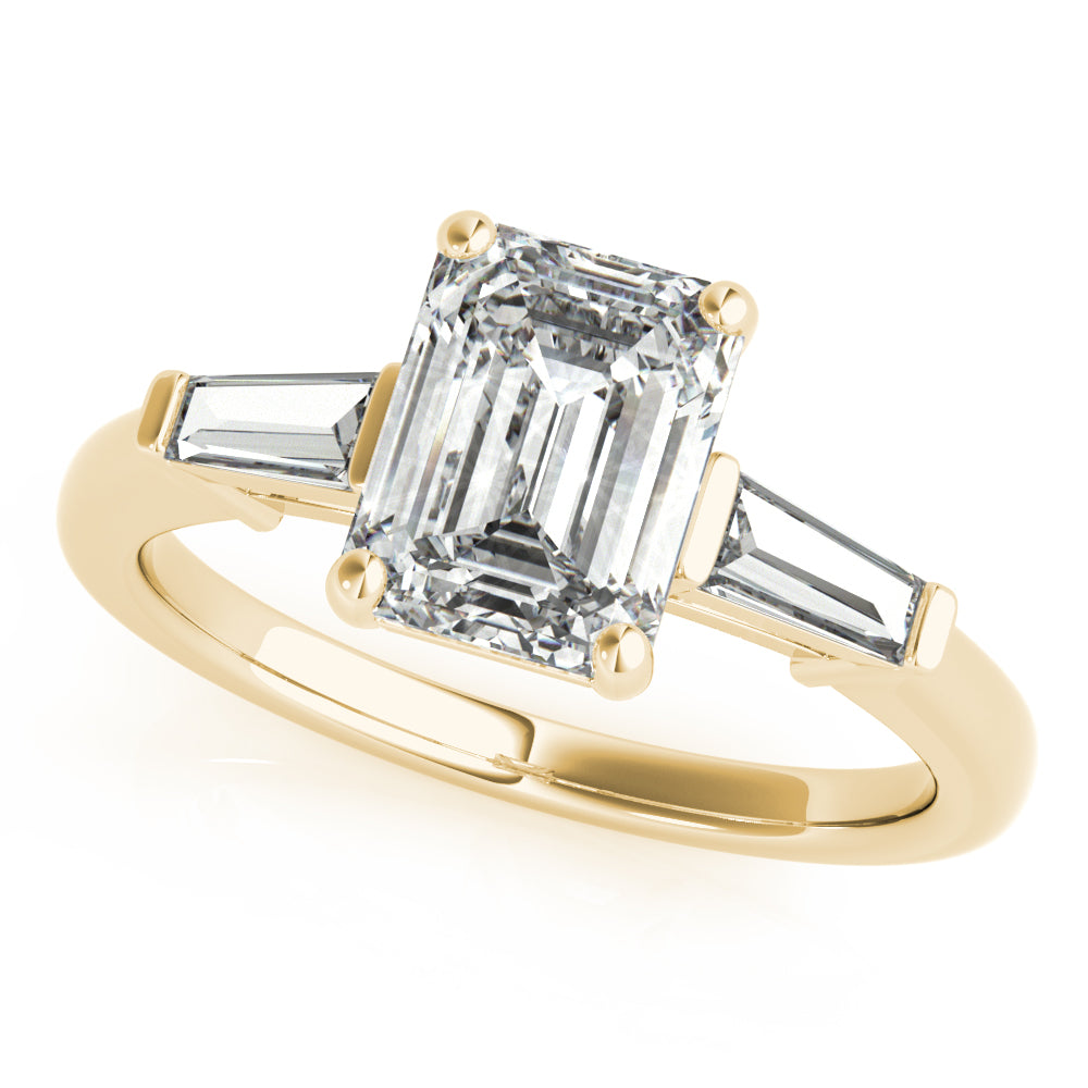 2 CT Round Three Stones Lab Grown Diamond Engagement Ring