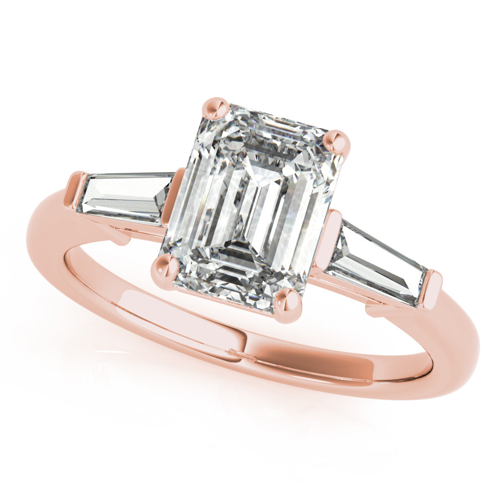 2 CT Round Three Stones Lab Grown Diamond Engagement Ring