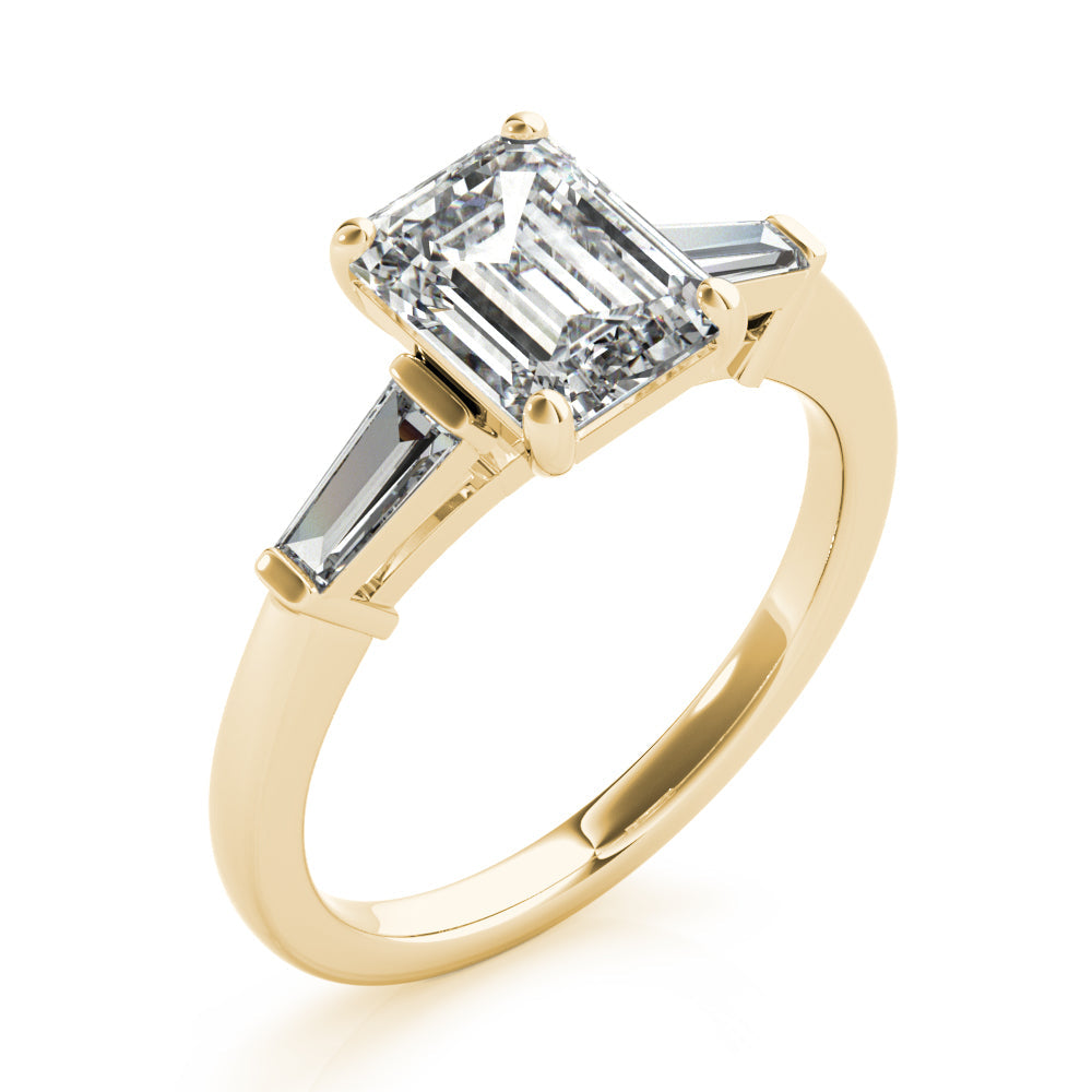 2 CT Round Three Stones Lab Grown Diamond Engagement Ring