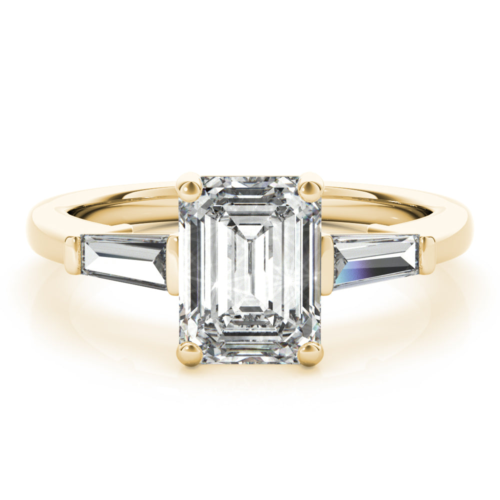 2 CT Round Three Stones Lab Grown Diamond Engagement Ring