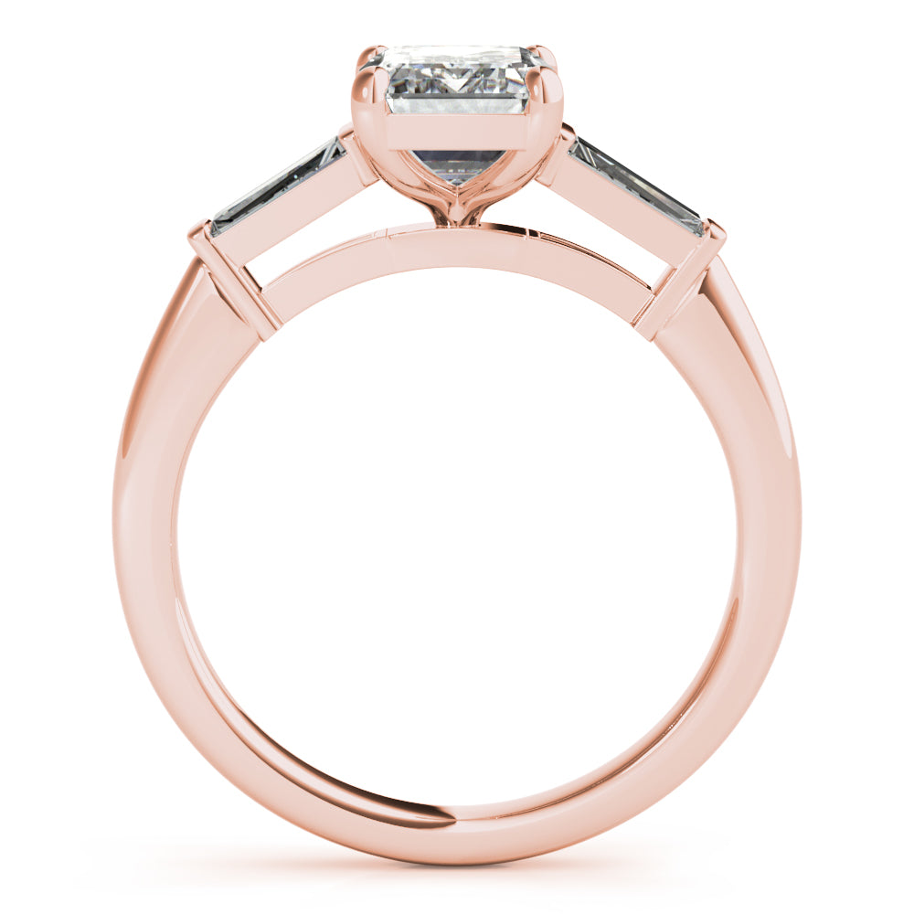 2 CT Round Three Stones Lab Grown Diamond Engagement Ring