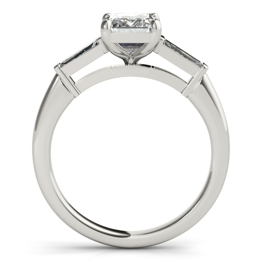 2 CT Round Three Stones Lab Grown Diamond Engagement Ring