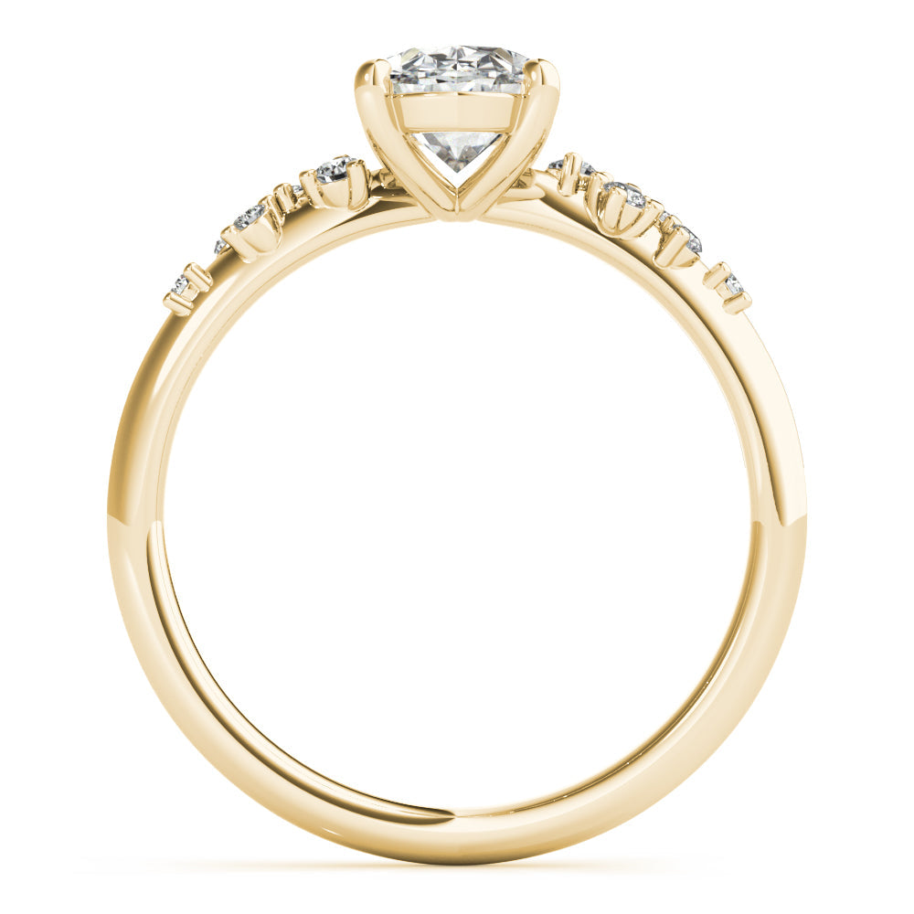 2 CT Round Three Stones Lab Grown Diamond Engagement Ring