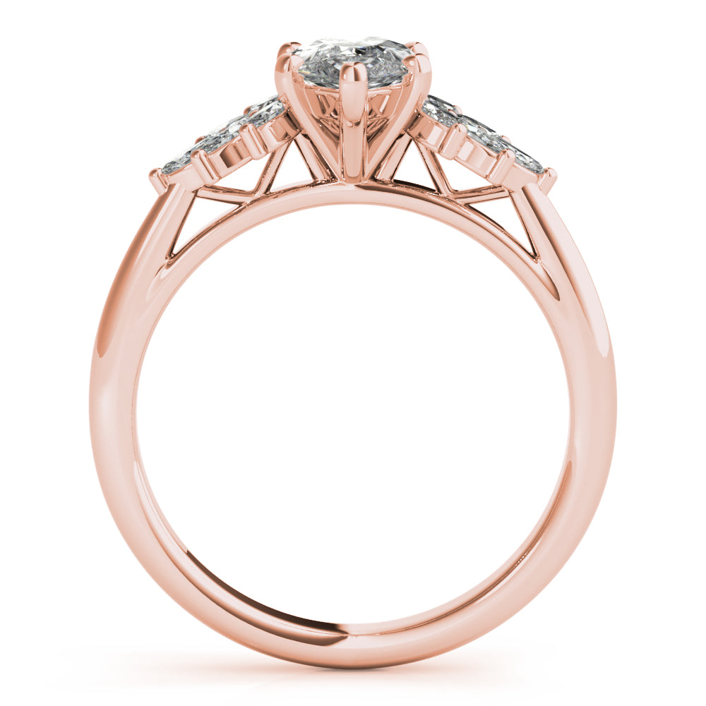 2 CT Round Three Stones Lab Grown Diamond Engagement Ring