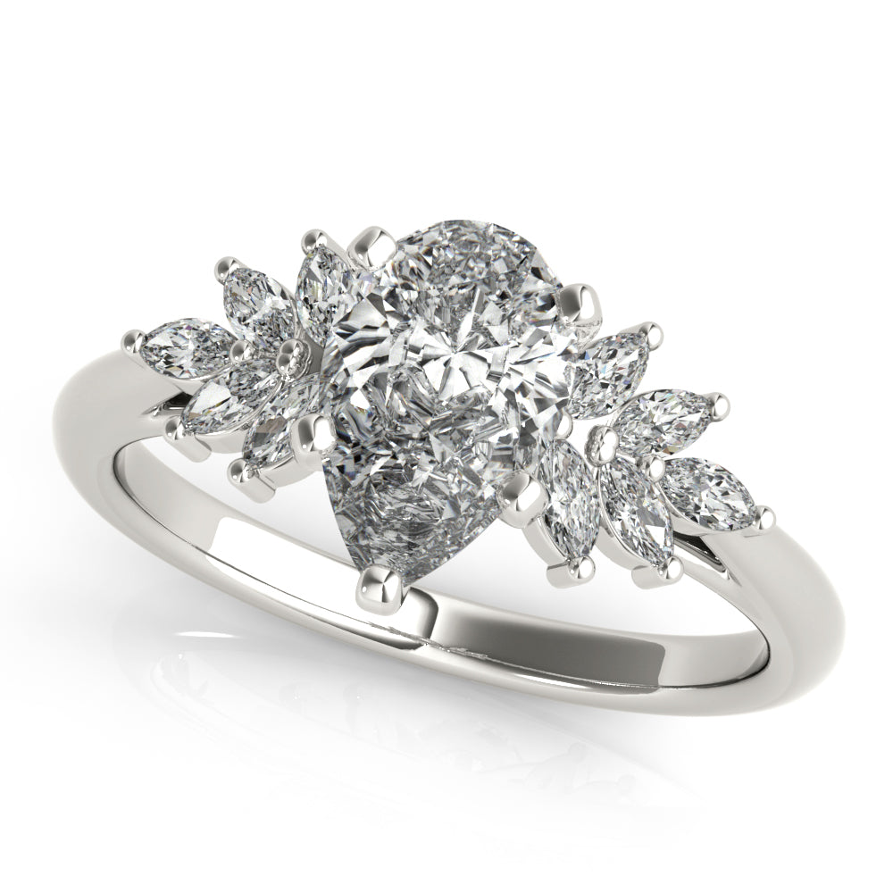 2 CT Round Three Stones Lab Grown Diamond Engagement Ring