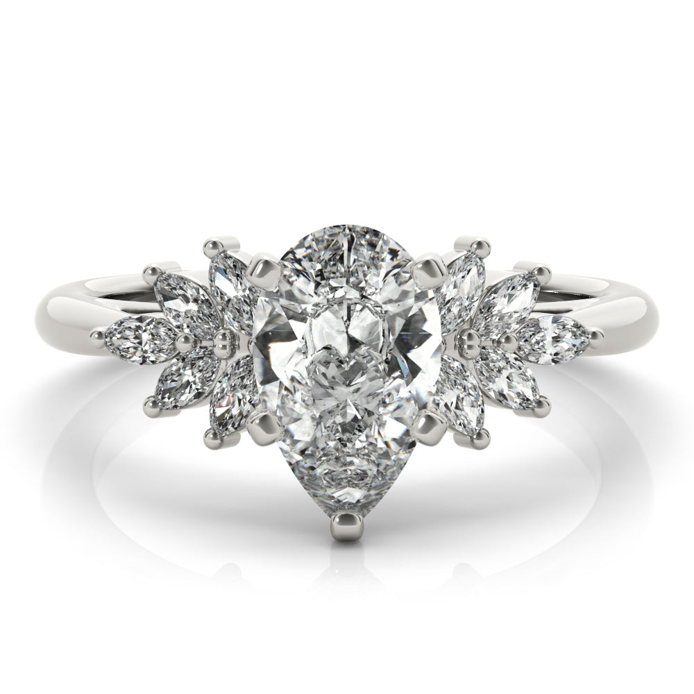 2 CT Round Three Stones Lab Grown Diamond Engagement Ring