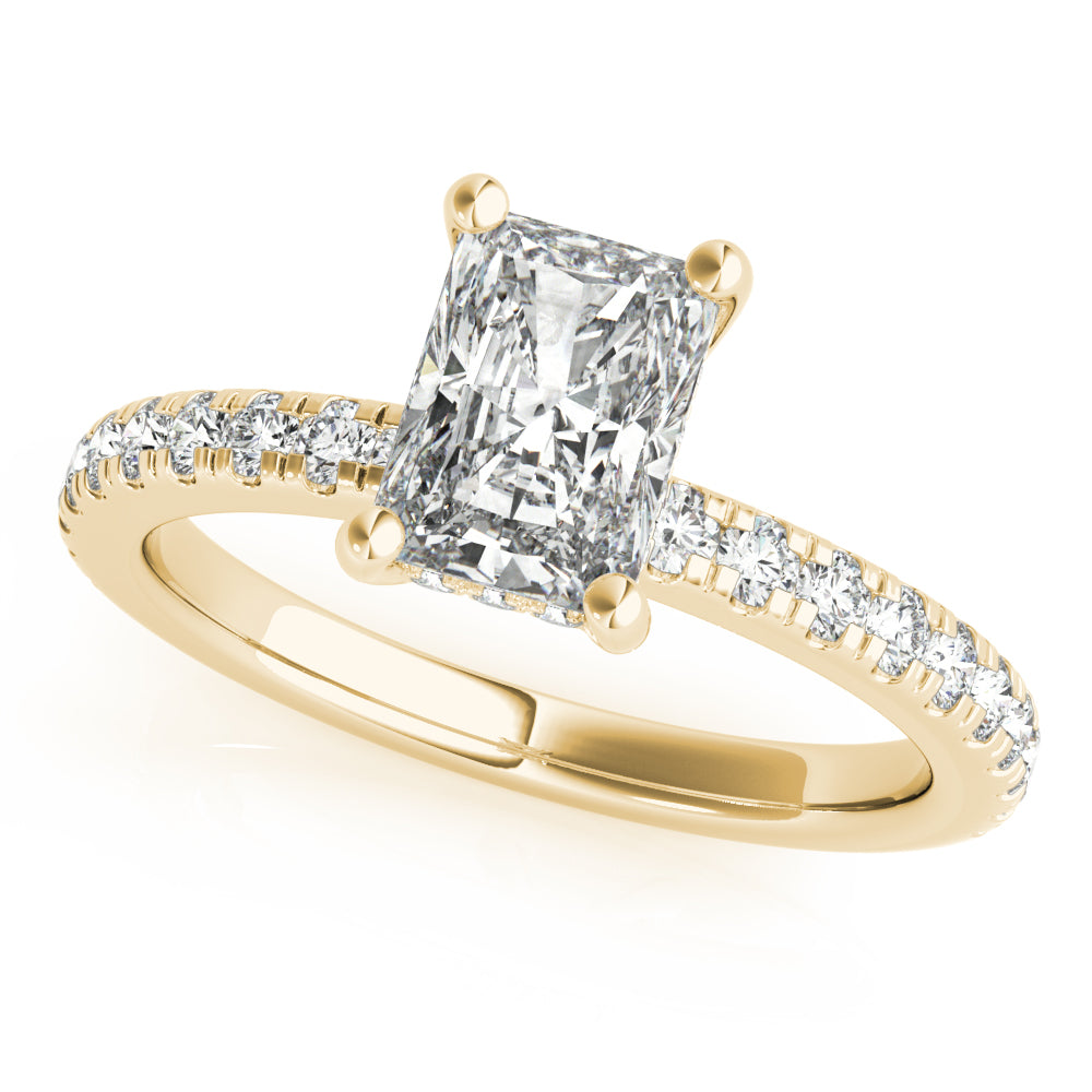2 CT Round Three Stones Lab Grown Diamond Engagement Ring