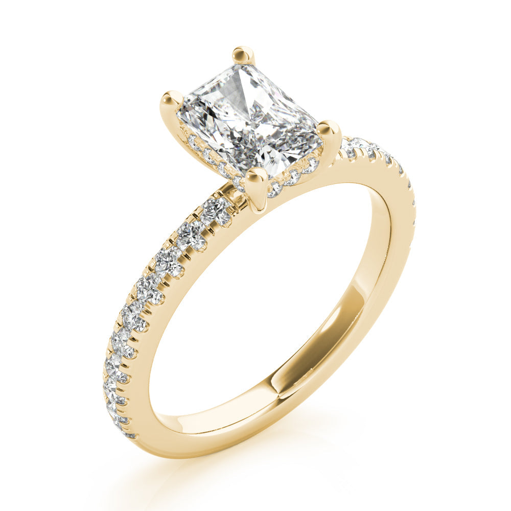 2 CT Round Three Stones Lab Grown Diamond Engagement Ring
