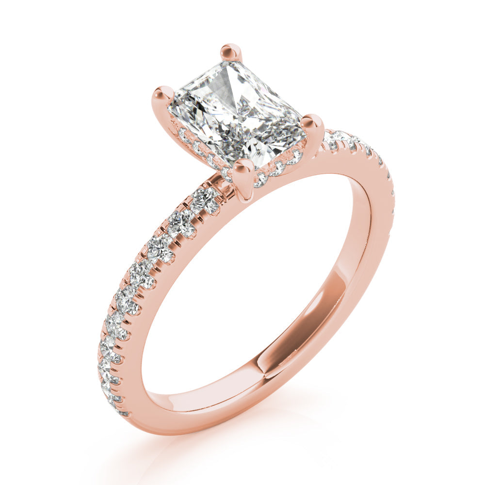 2 CT Round Three Stones Lab Grown Diamond Engagement Ring