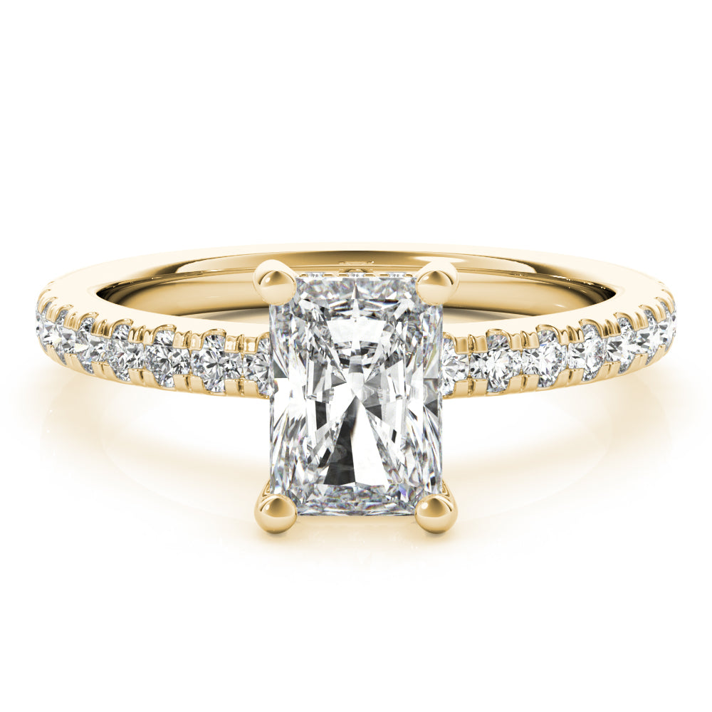 2 CT Round Three Stones Lab Grown Diamond Engagement Ring