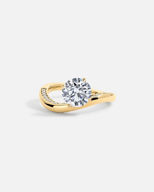 Marquise Cut Cluster Styled Lab Grown Diamond Engagement Ring
