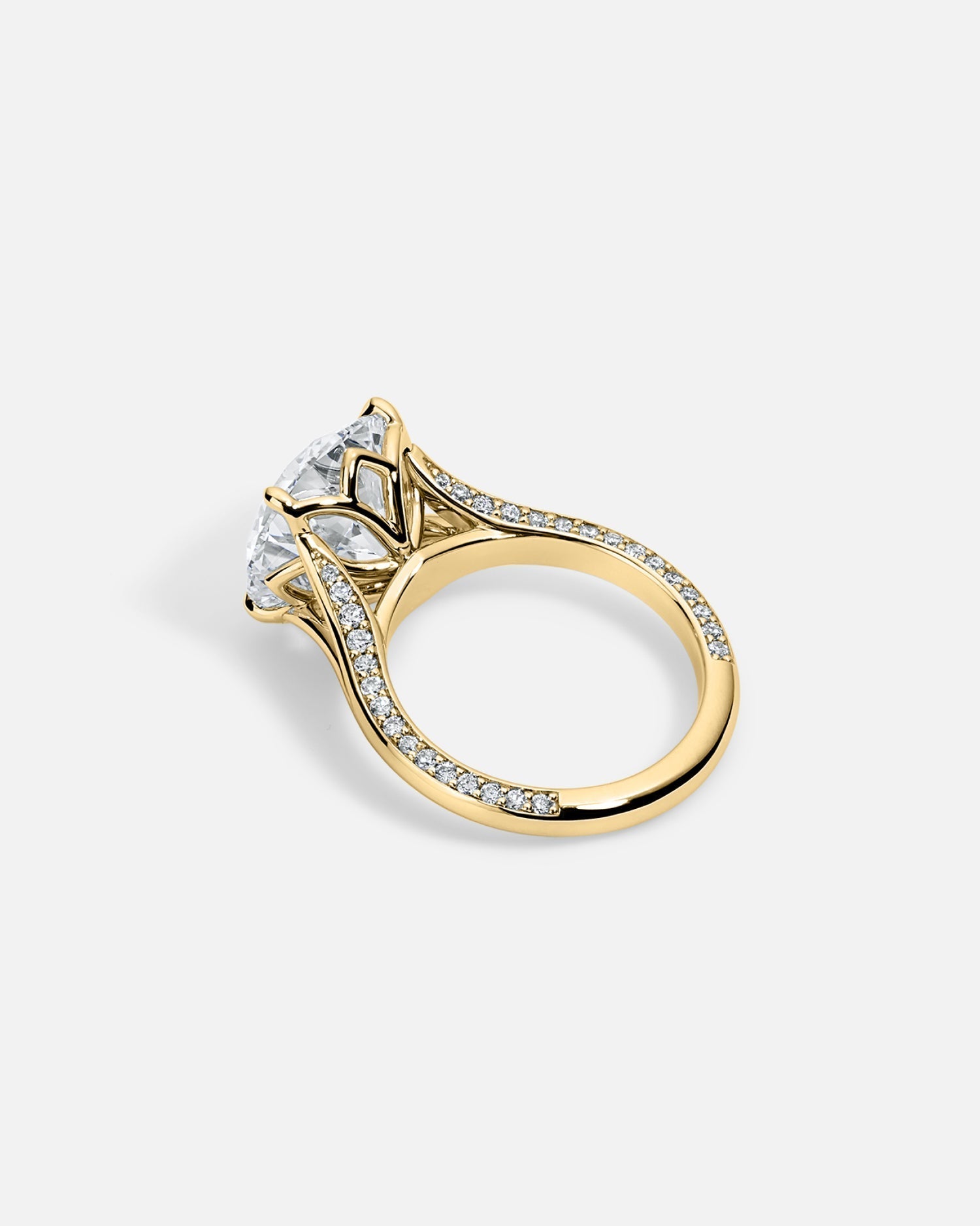Marquise Cut Cluster Styled Lab Grown Diamond Engagement Ring