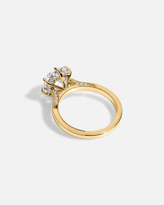 Marquise Cut Cluster Styled Lab Grown Diamond Engagement Ring