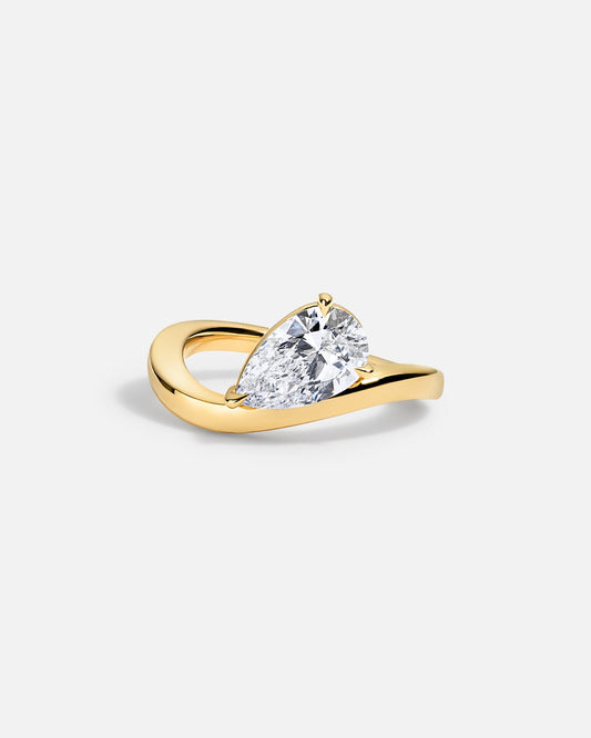 Marquise Cut Cluster Styled Lab Grown Diamond Engagement Ring
