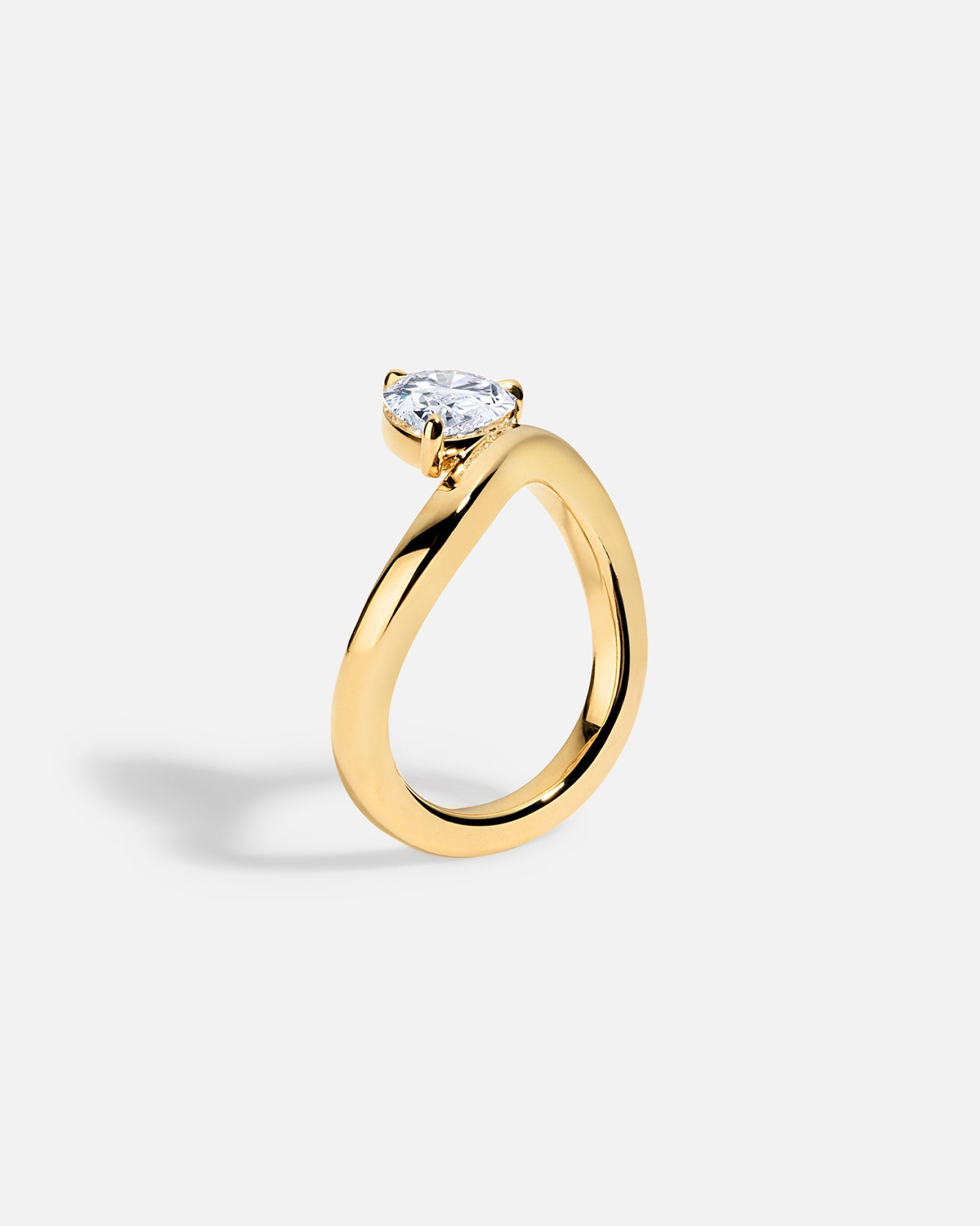 Marquise Cut Cluster Styled Lab Grown Diamond Engagement Ring