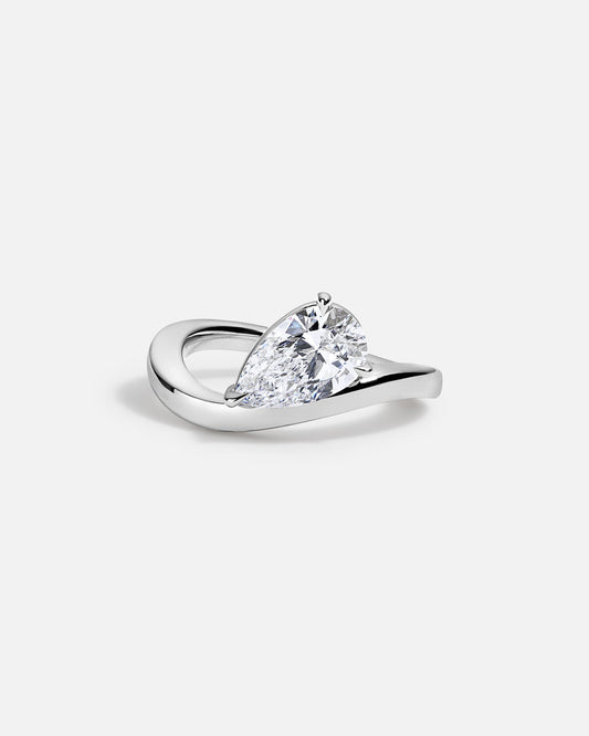 Marquise Cut Cluster Styled Lab Grown Diamond Engagement Ring
