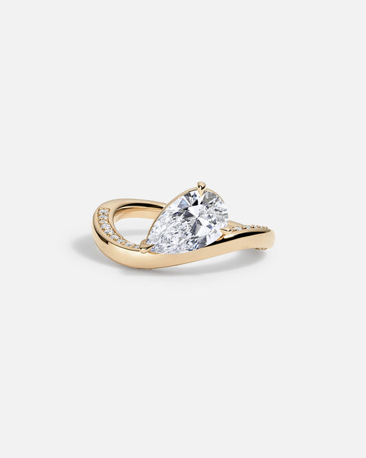 Marquise Cut Cluster Styled Lab Grown Diamond Engagement Ring