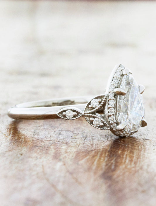 2 CT Round Three Stones Lab Grown Diamond Engagement Ring