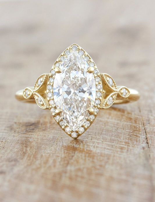 2 CT Round Three Stones Lab Grown Diamond Engagement Ring
